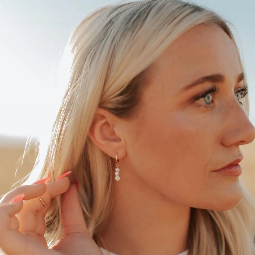 Catalina Pearl Earring Earrings sold by Pink Lily product image thumbnail 4