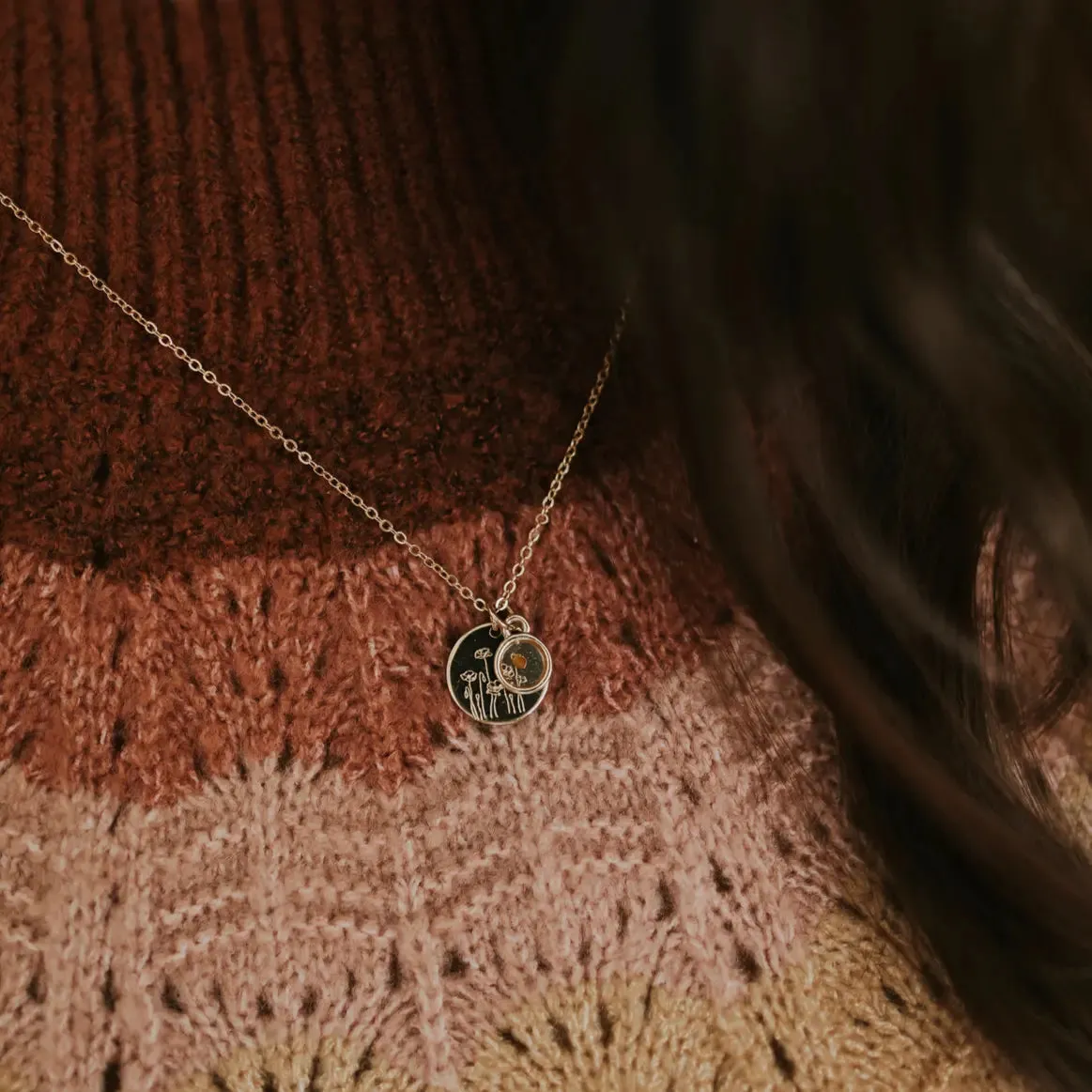 Poppy Necklace with Mustard Seed sold by Pink Lily product image thumbnail 5