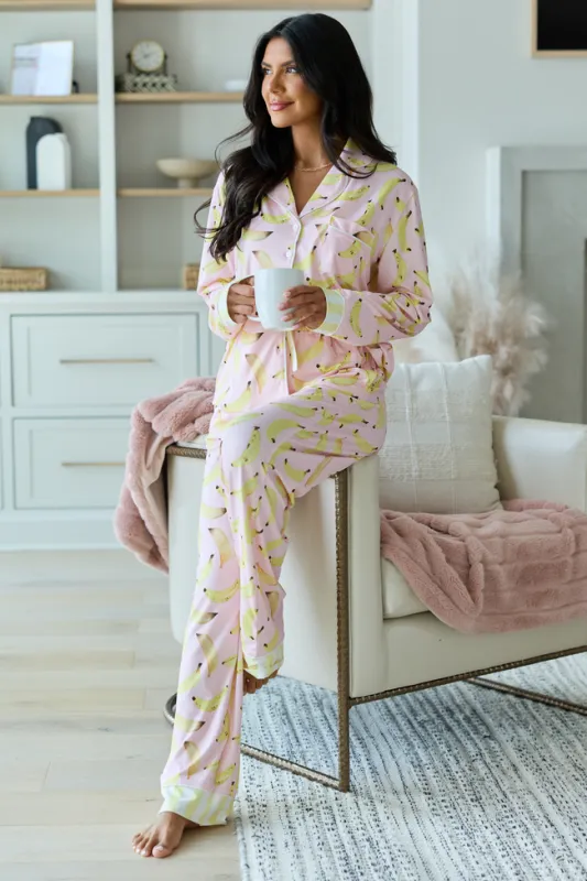 Cozy Crush Pajama Pants - Banana Bliss sold by Pink Lily