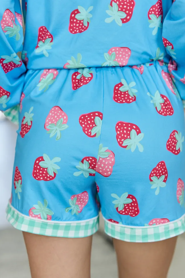 Cozy Crush Pajama Shorts - Berry Bliss DOORBUSTER sold by Pink Lily product image thumbnail 4