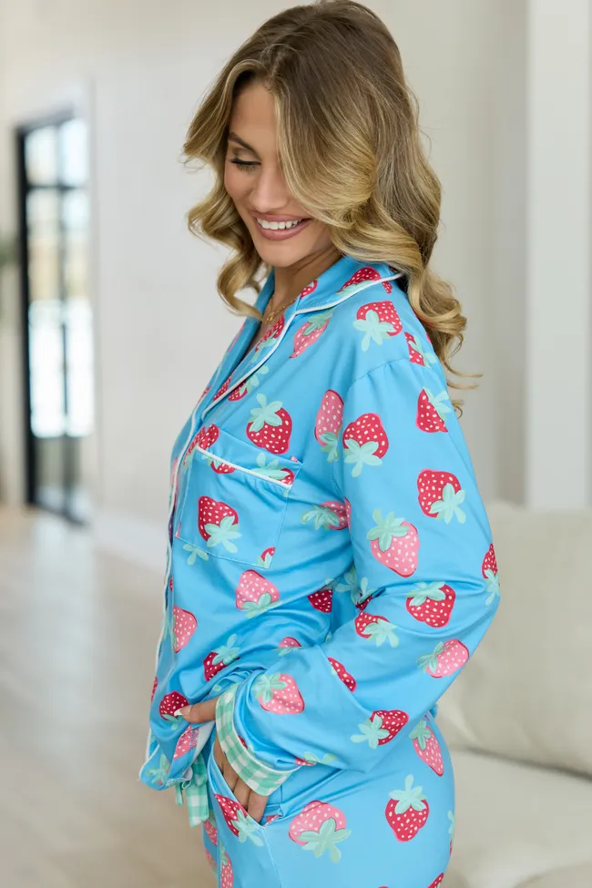Cozy Crush Long Sleeve Pajama Top - Berry Bliss sold by Pink Lily product image thumbnail 3