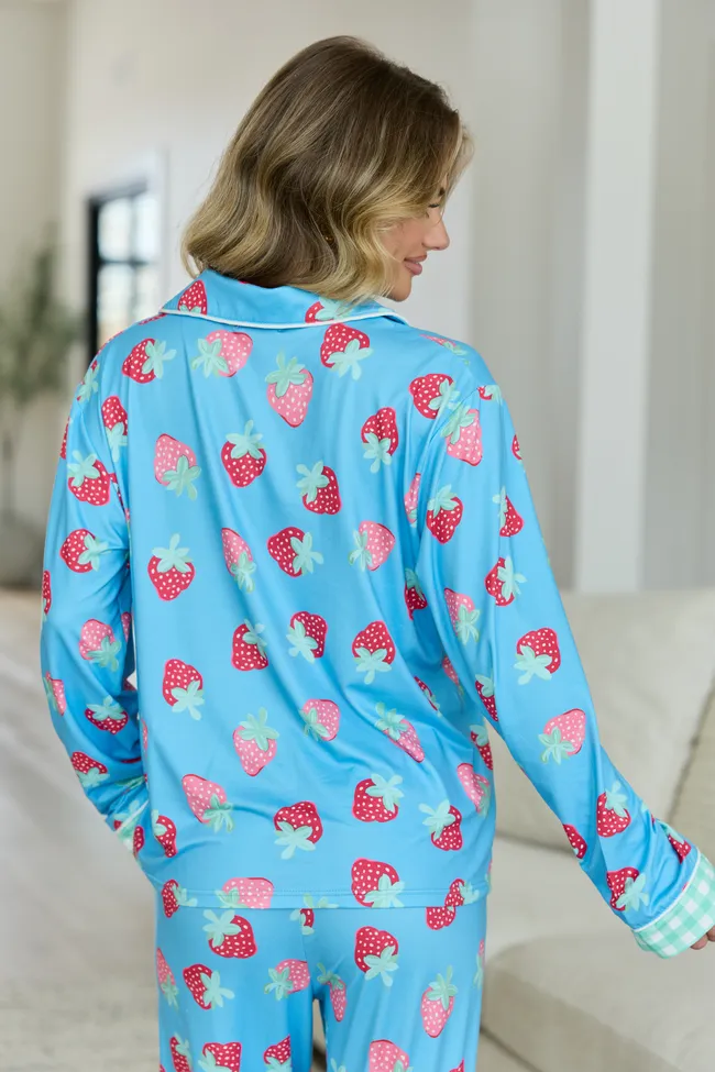 Cozy Crush Long Sleeve Pajama Top - Berry Bliss sold by Pink Lily product image thumbnail 4