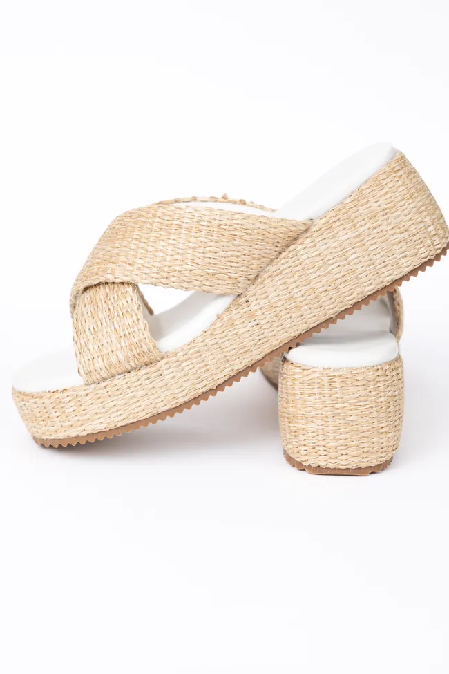 Clementine Tan Cross Platform Sandals sold by Pink Lily product image thumbnail 3