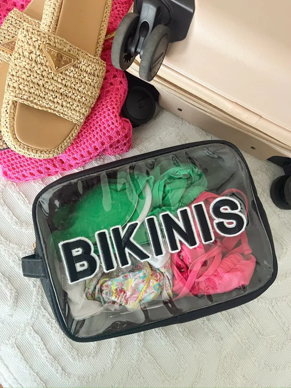 KenzKustomz Bikinis XL Clear - Black sold by Pink Lily