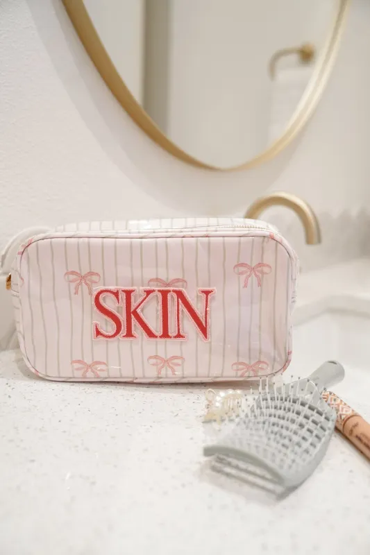 KenzKustomz Pink Ribbons Clear Coat Large Bag - Skin made by Pink Lily