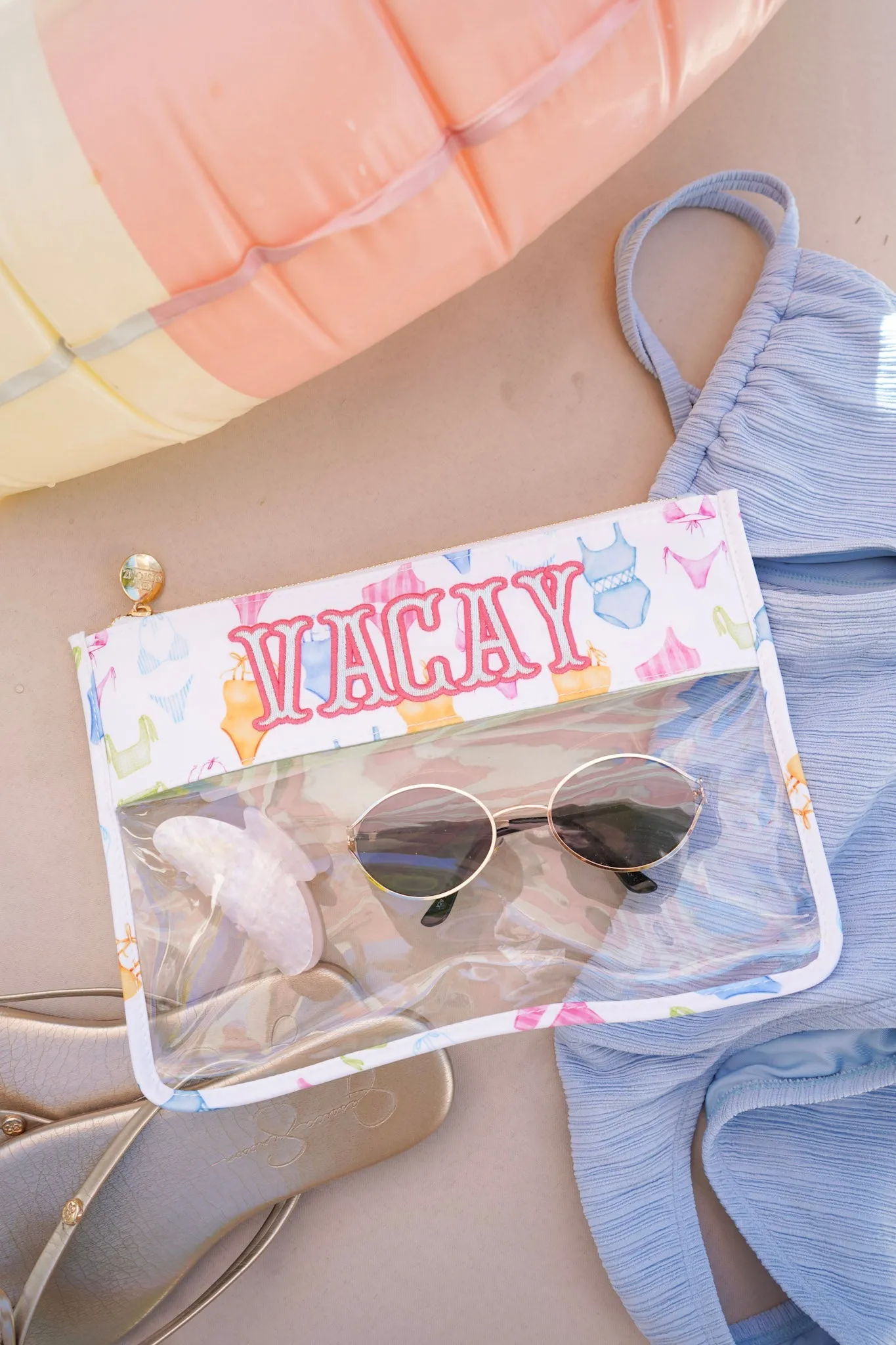 KenzKustomz Bikinis Clear Pouch - Vacay sold by Pink Lily product image thumbnail 2