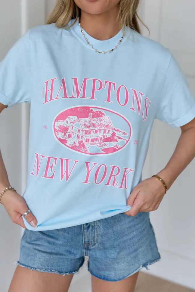 Hamptons Light Blue Graphic Tee sold by Pink Lily product image thumbnail 2