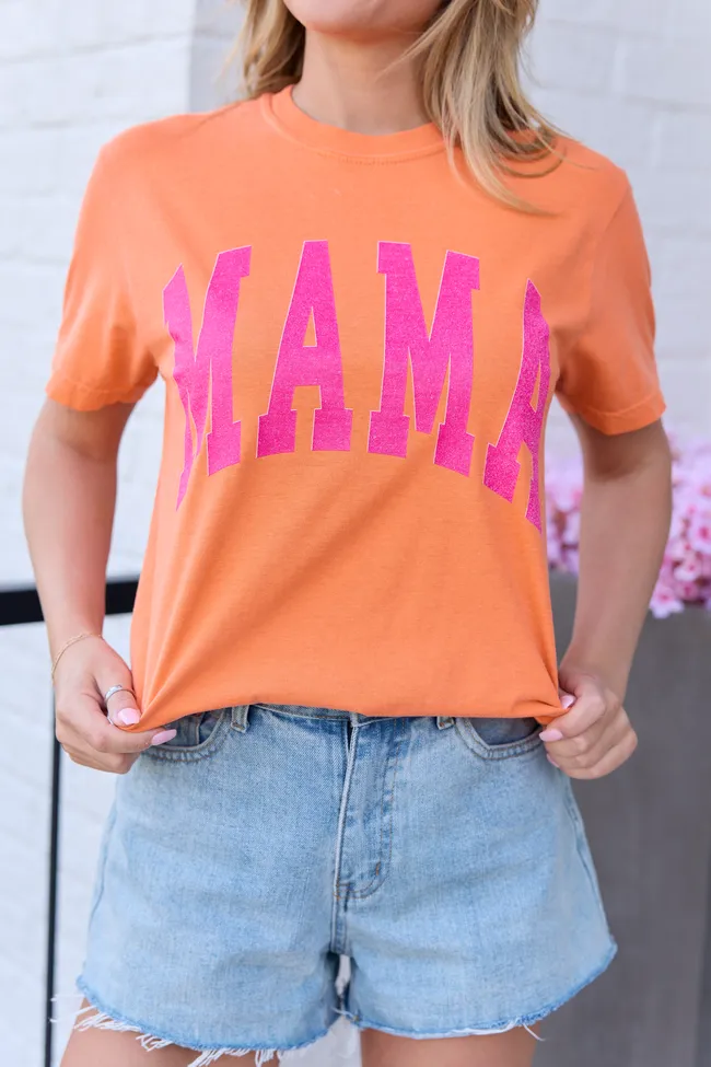 Mama Block Burnt Orange Graphic Tee sold by Pink Lily product image thumbnail 2