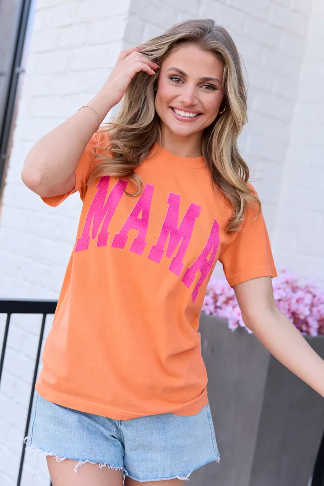 Mama Block Burnt Orange Graphic Tee sold by Pink Lily product image thumbnail 4