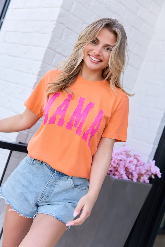 Mama Block Burnt Orange Graphic Tee sold by Pink Lily product image thumbnail 3