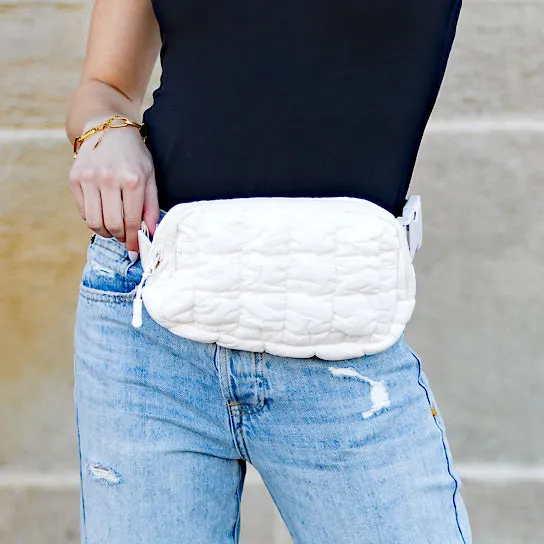 Anya Quilted Puffer Sling Crossbody Belt Bum Fanny Waist Bag sold by Pink Lily product image thumbnail 2