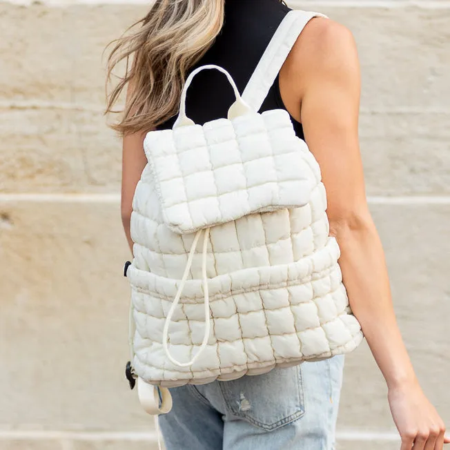 Stevie Quilted Puffer Backpack sold by Pink Lily product image thumbnail 4