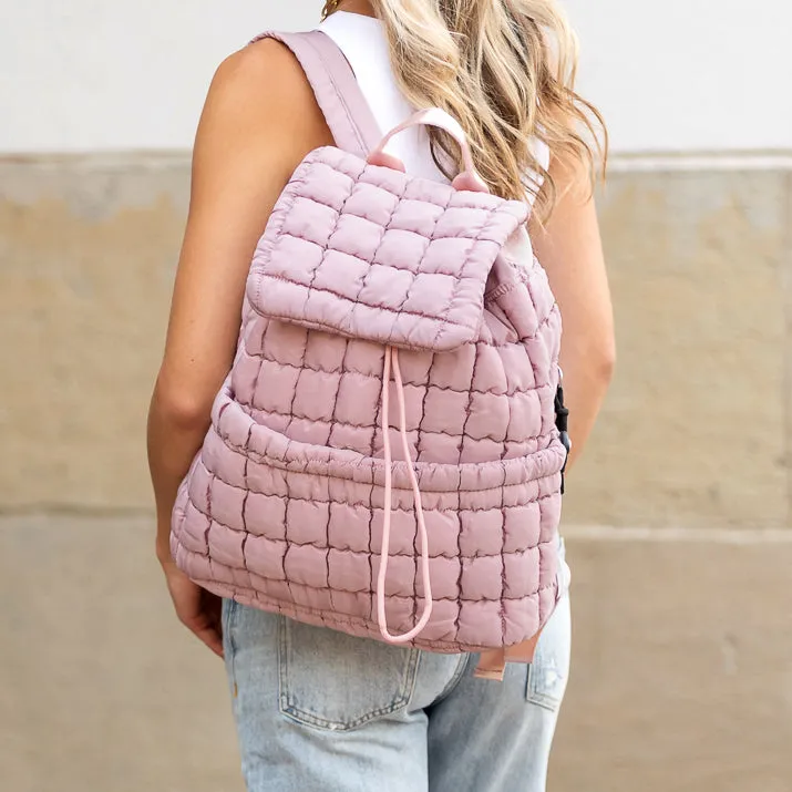 Stevie Quilted Puffer Backpack sold by Pink Lily product image thumbnail 5