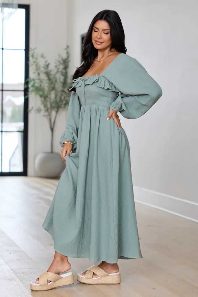 Elaine Sage Smocked Top Maxi Dress SALE sold by Pink Lily product image thumbnail 4