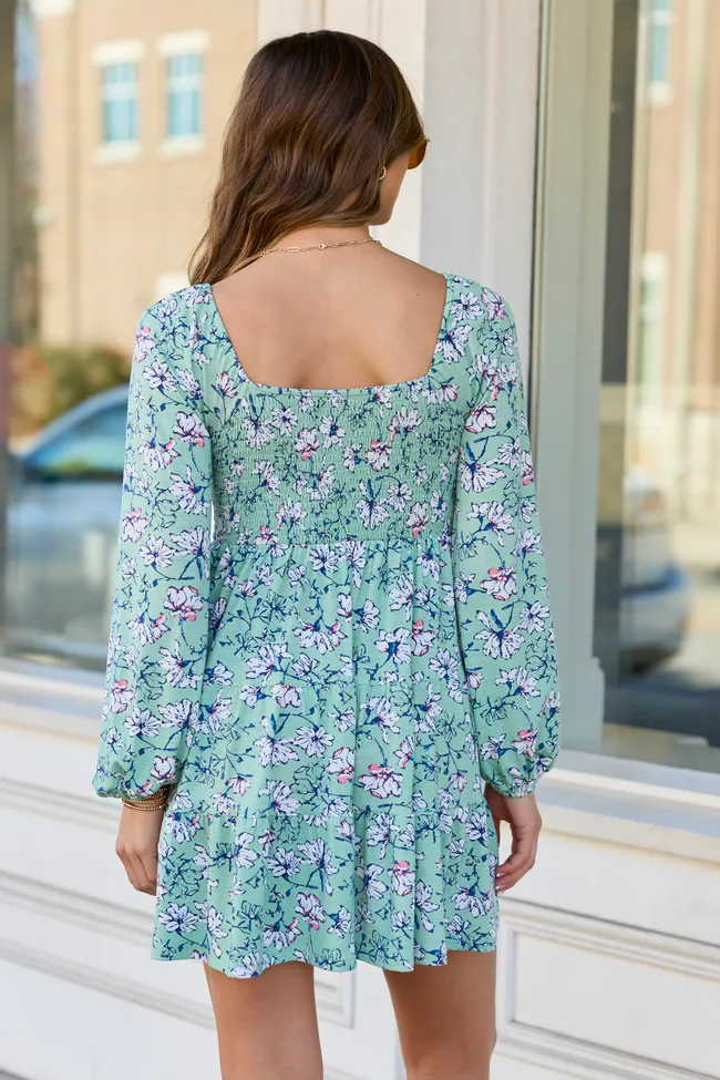 Gloria Green Floral Dress sold by Pink Lily product image thumbnail 5