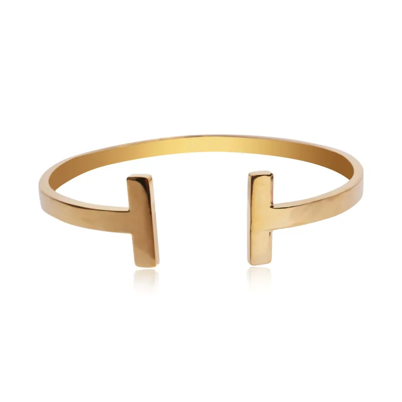 Cleo Gold Cuff Bracelet sold by Pink Lily