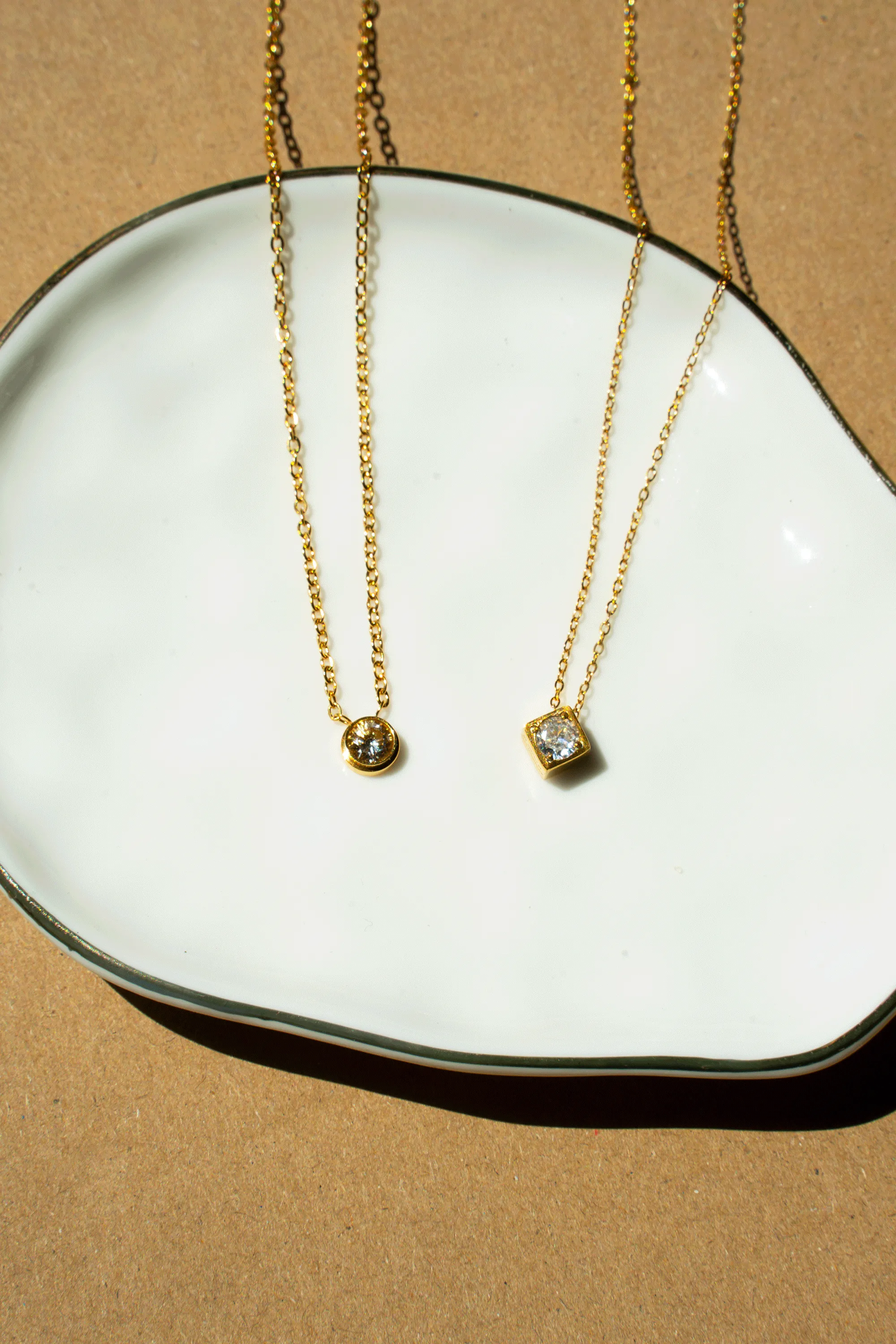 Emma Diamond Pendant Gold Necklace sold by Pink Lily product image thumbnail 2