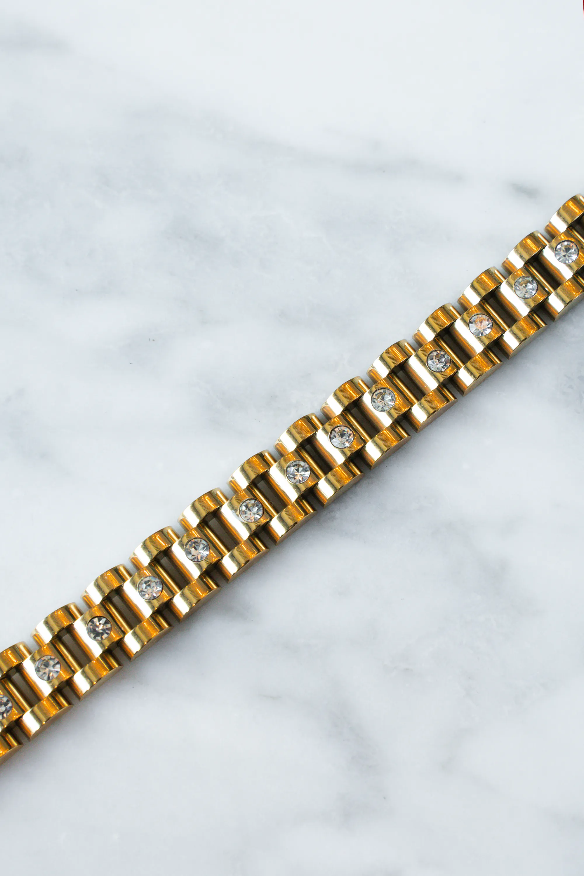 Colleen Gold Band Bracelet sold by Pink Lily product image thumbnail 4