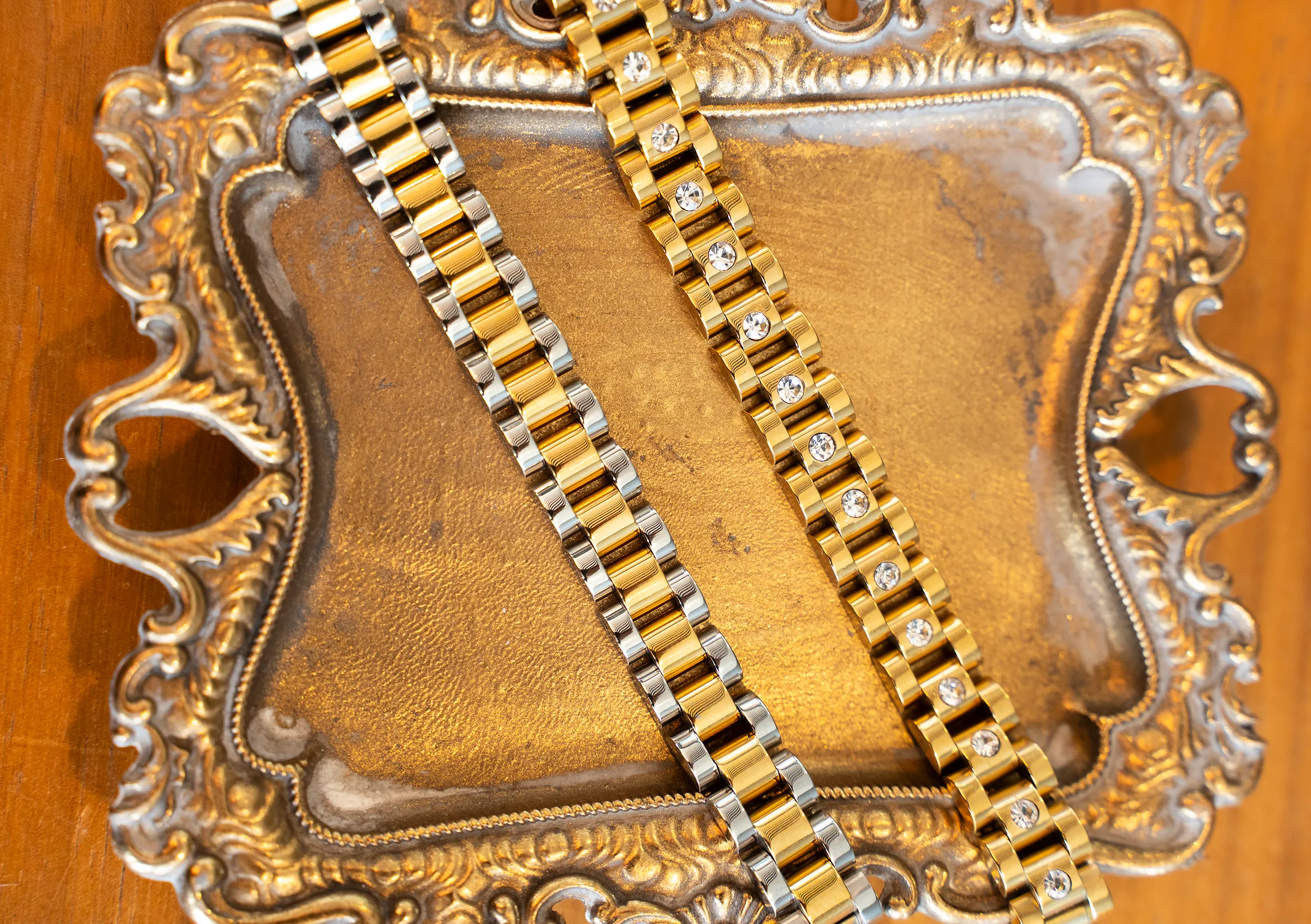 Colleen Gold Band Bracelet sold by Pink Lily product image thumbnail 5