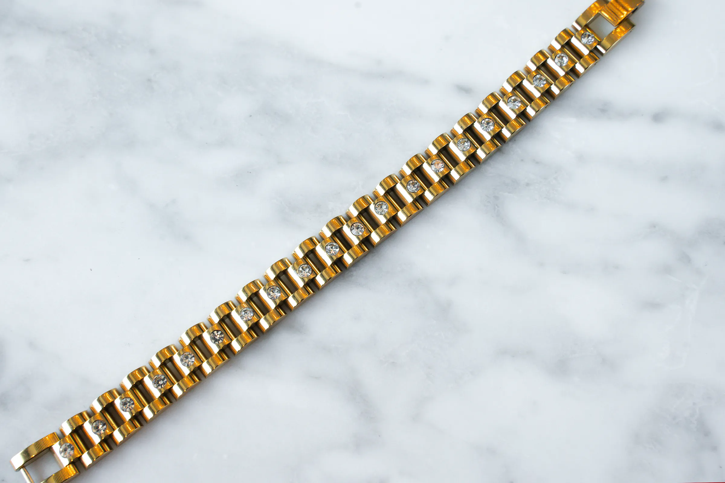 Colleen Gold Band Bracelet sold by Pink Lily product image thumbnail 3