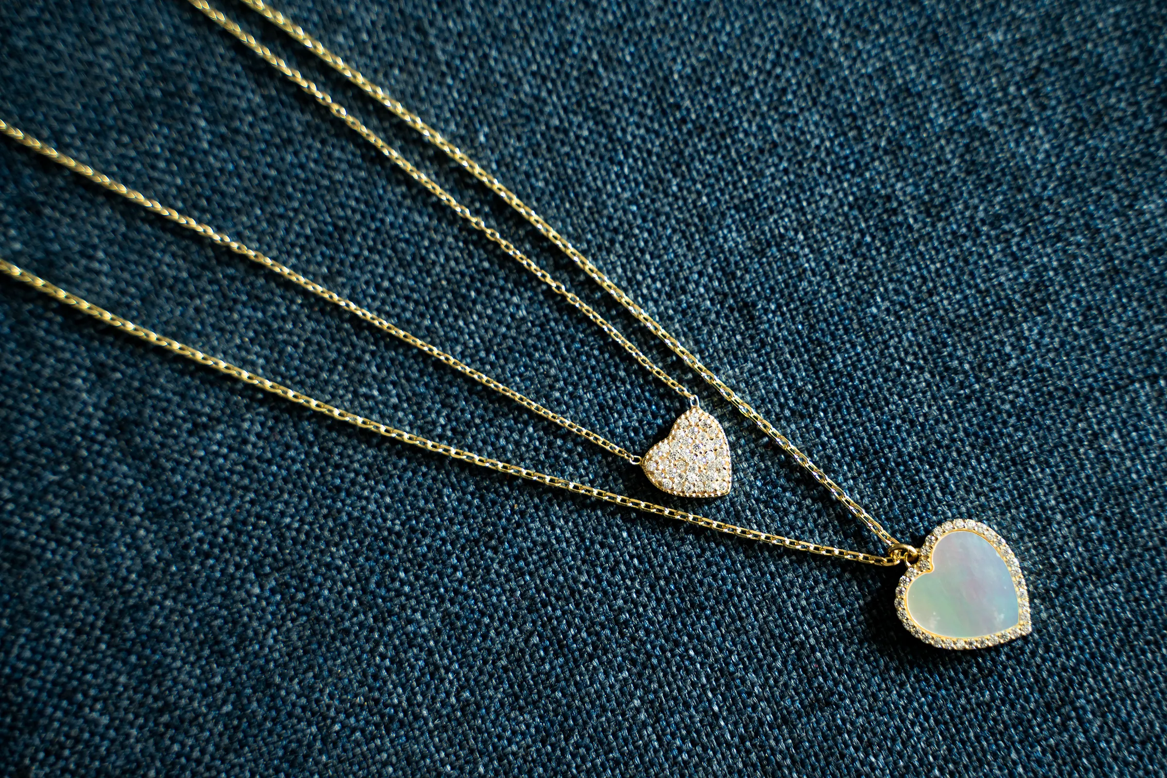 Angelie Diamond Heart Gold Necklace sold by Pink Lily product image thumbnail 3