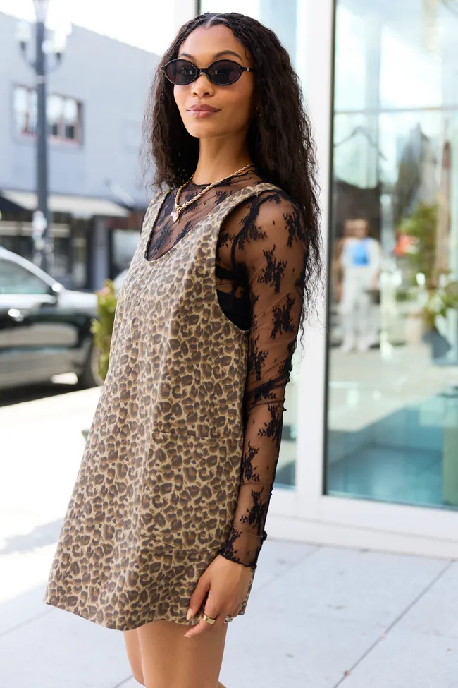 Hazel Leopard Mini Dress sold by Pink Lily product image thumbnail 4