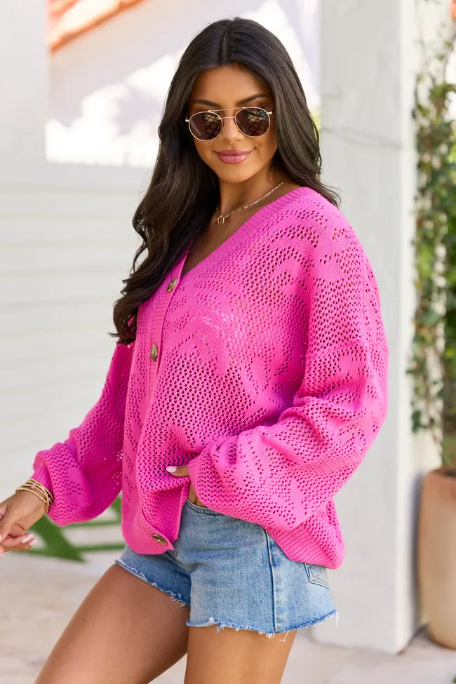 Botanic Bliss Pink Cardigan sold by Pink Lily product image thumbnail 4