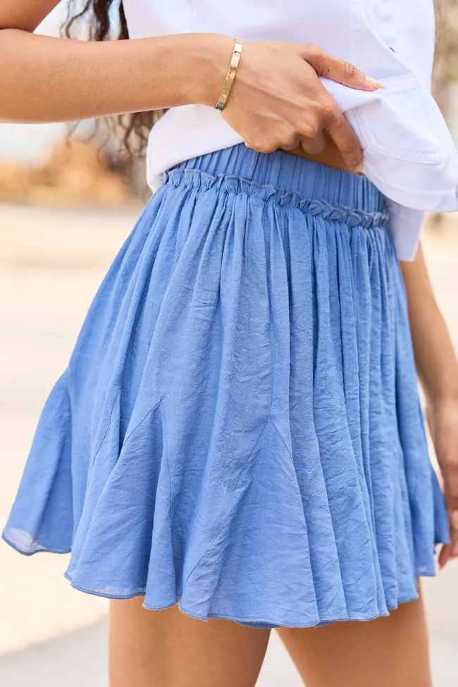 Emilia Denim Blue Pleated Skort sold by Pink Lily product image thumbnail 3