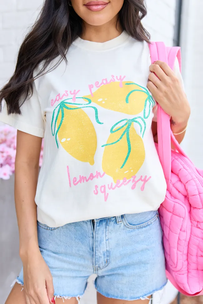 Easy Peasy Ivory Graphic Tee sold by Pink Lily product image thumbnail 2