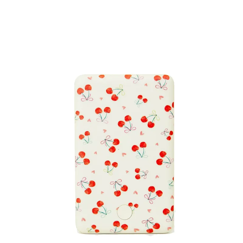 Walli Cases - Cherry On Top Power Boost Portable Charger made by Pink Lily