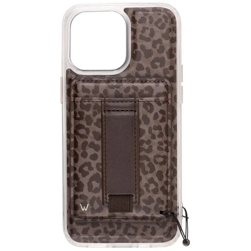 Walli Cases - Shadow Leopard Magnetic Case and Wallet made by Pink Lily