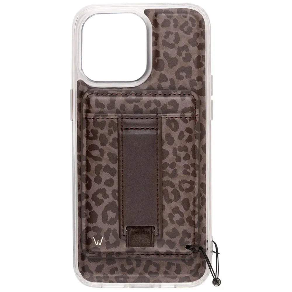 Walli Cases - Shadow Leopard Magnetic Case and Wallet sold by Pink Lily