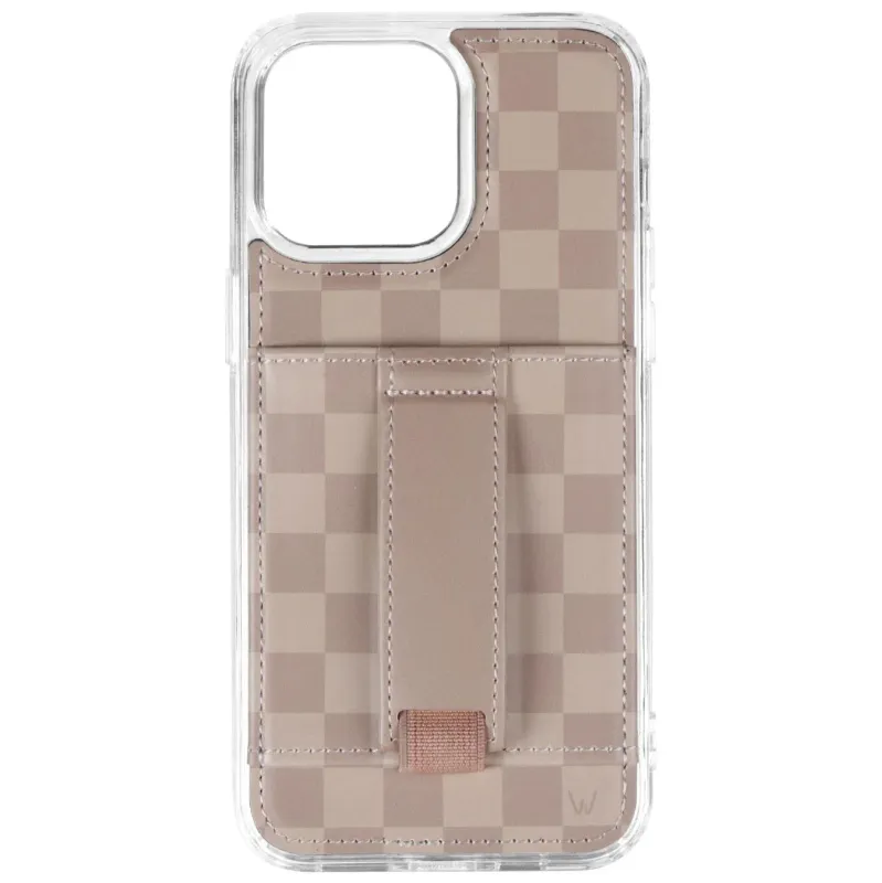 Walli Cases - Espresso Checkered Phone Case made by Pink Lily
