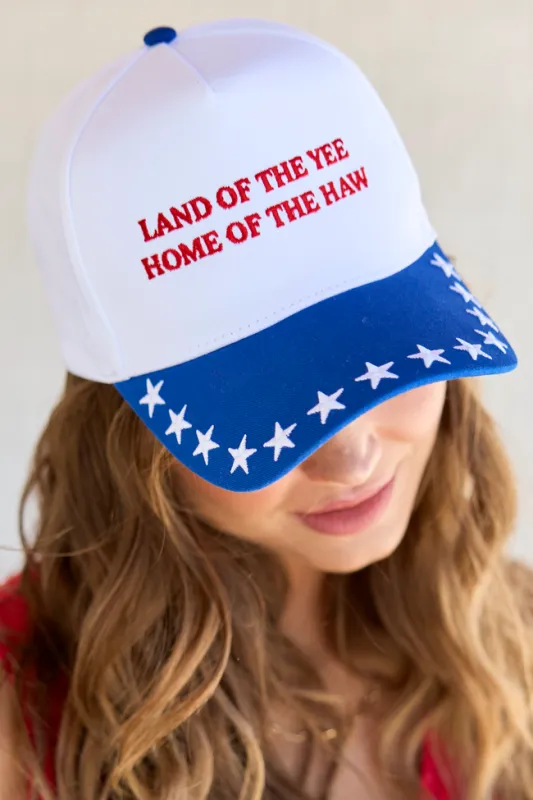Land Of The Yee Home Of The Haw Trucker Hat made by D&Y