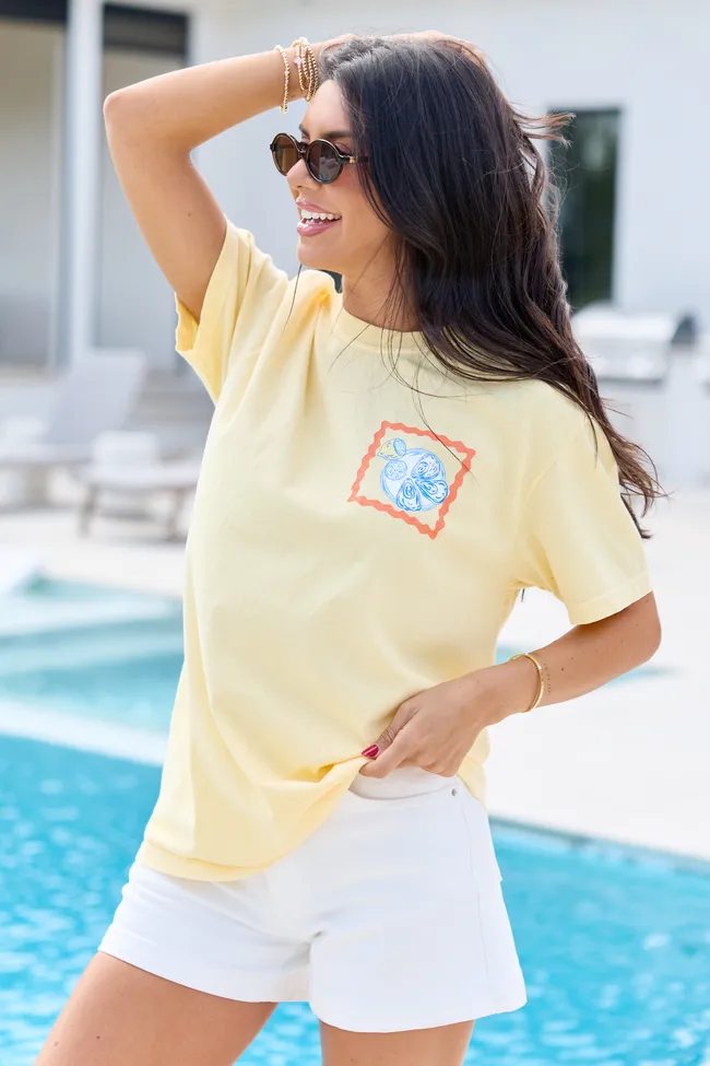 Summer Diet Yellow Graphic Tee sold by Pink Lily product image thumbnail 4