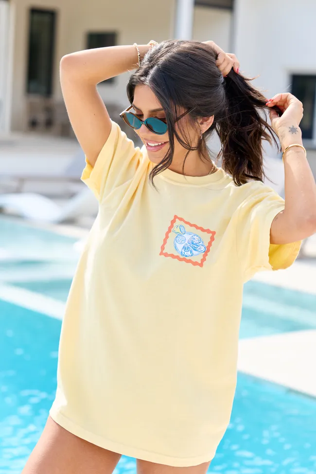 Summer Diet Yellow Graphic Tee sold by Pink Lily product image thumbnail 3