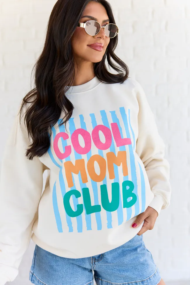 Cool Mom Club Cream Graphic Sweatshirt sold by Pink Lily product image thumbnail 2