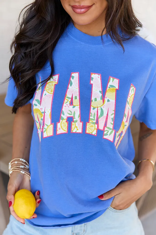 Mama Block Lemons Blue Comfort Colors Graphic Tee sold by Pink Lily product image thumbnail 2