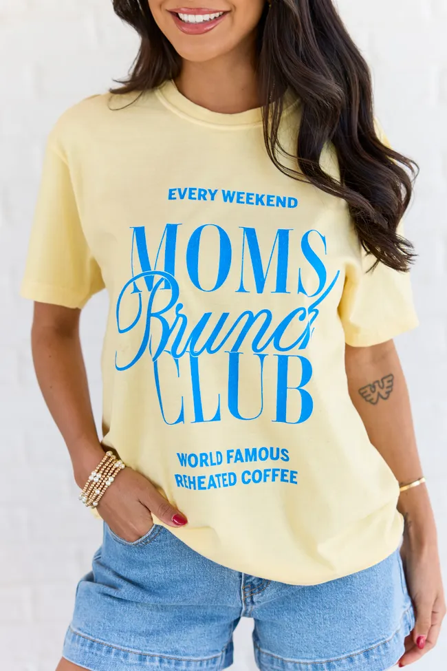 Moms Brunch Club Yellow Graphic Tee sold by Pink Lily product image thumbnail 2