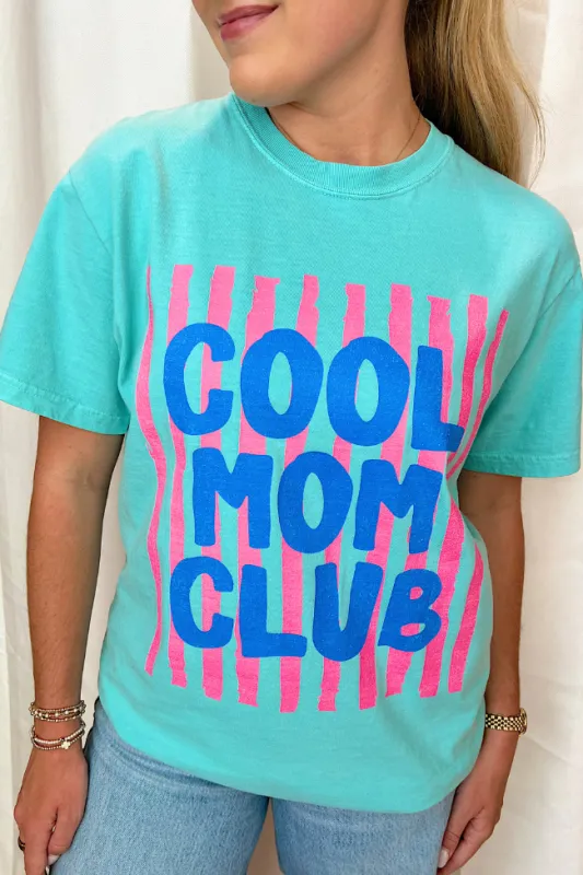 Cool Mom Club Mint Graphic Tee made by Pink Lily