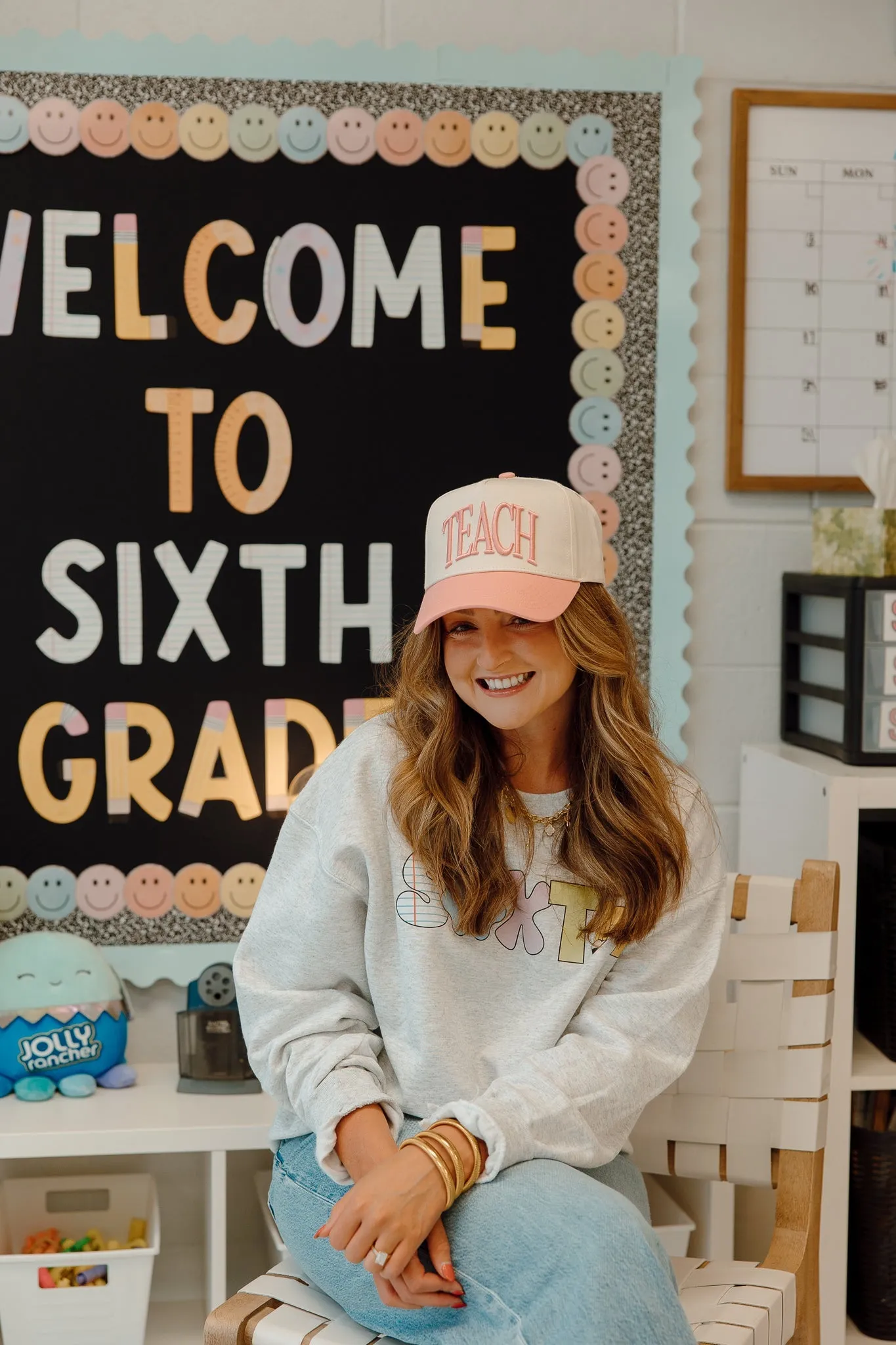 KenzKustomz Pink Vintage Trucker Hat - Teach sold by Pink Lily product image thumbnail 4