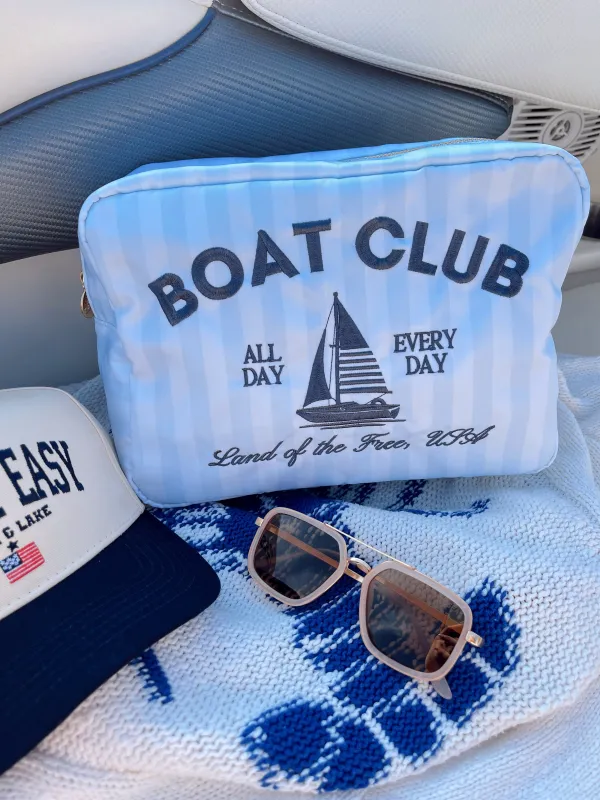 KenzKustomz Blue Stripes XL Bag - Boat Club made by Pink Lily