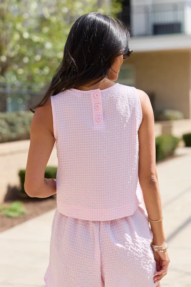 Erica Pink Gingham Skort Set sold by Pink Lily product image thumbnail 5