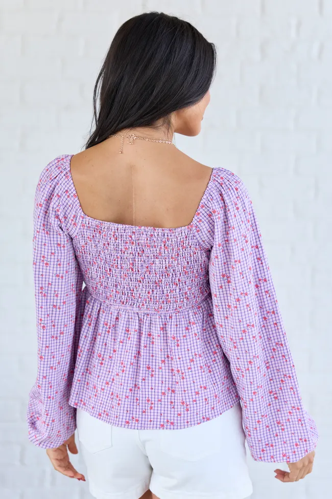 Darling Days Pink Floral And Gingham Top sold by Pink Lily product image thumbnail 5