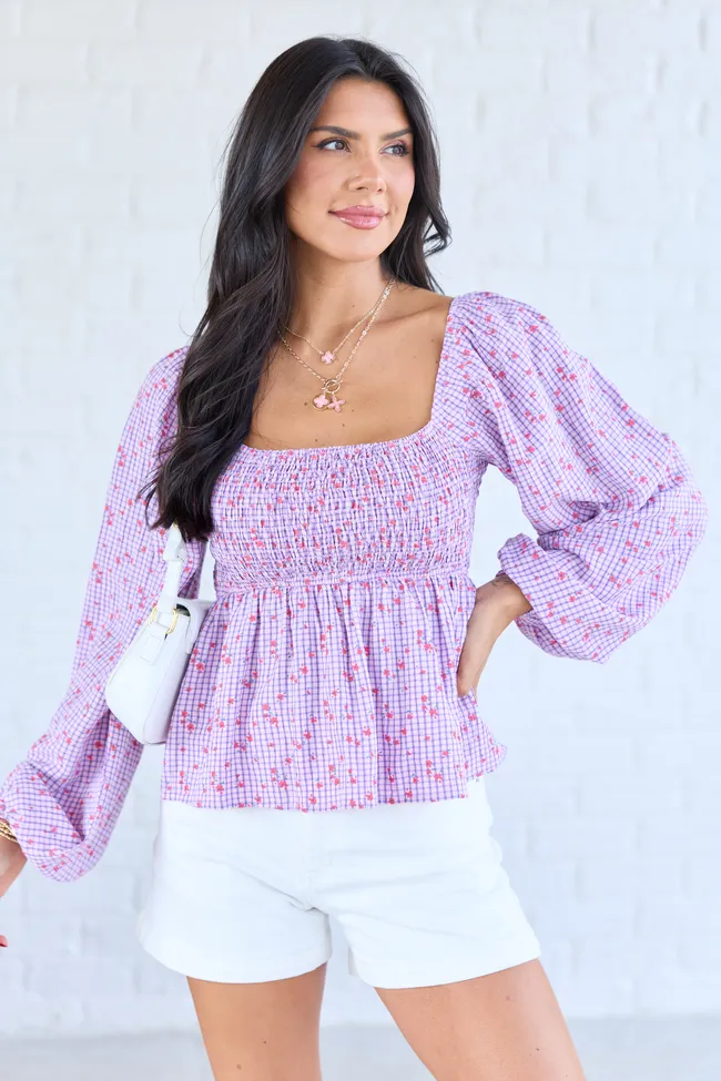 Darling Days Pink Floral And Gingham Top sold by Pink Lily product image thumbnail 3
