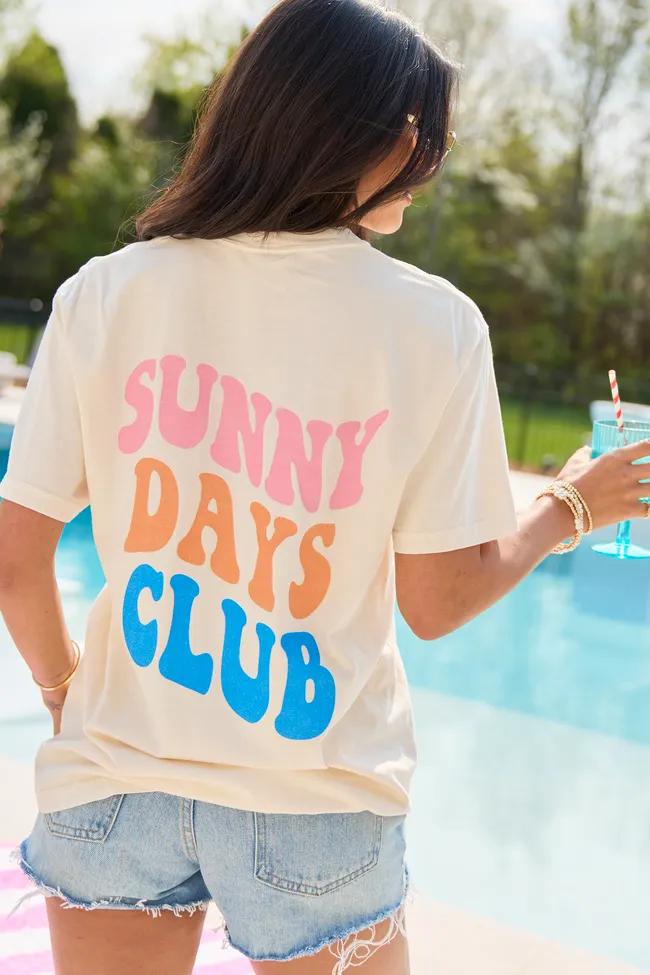 Sunny Days Club Ivory Graphic Tee sold by Pink Lily product image thumbnail 3