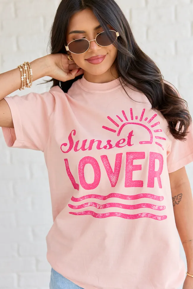 Sunset Lover Orange Graphic Tee sold by Pink Lily product image thumbnail 3