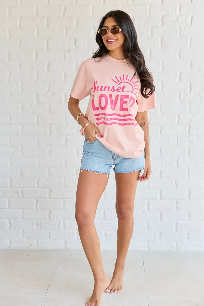 Sunset Lover Orange Graphic Tee sold by Pink Lily product image thumbnail 2