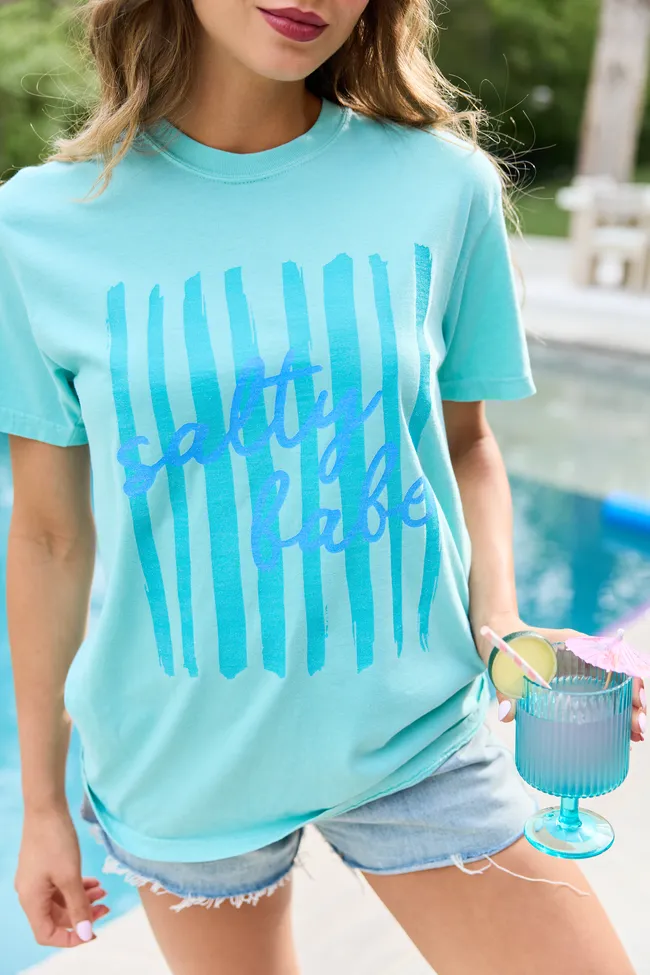Salty Babe Mint Comfort Colors Graphic Tee sold by Pink Lily product image thumbnail 2