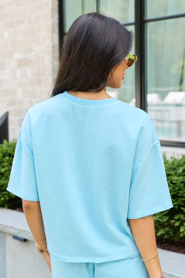 Easy Living Blue Shorts Set sold by Pink Lily product image thumbnail 5